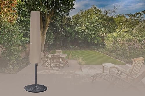 Miniatura 47 de Funda para sombrilla de patio de 6 a 9 pies, resistente a la decoloración, impermeable y duradera, con cremallera y barra, caqui desierto Mercado