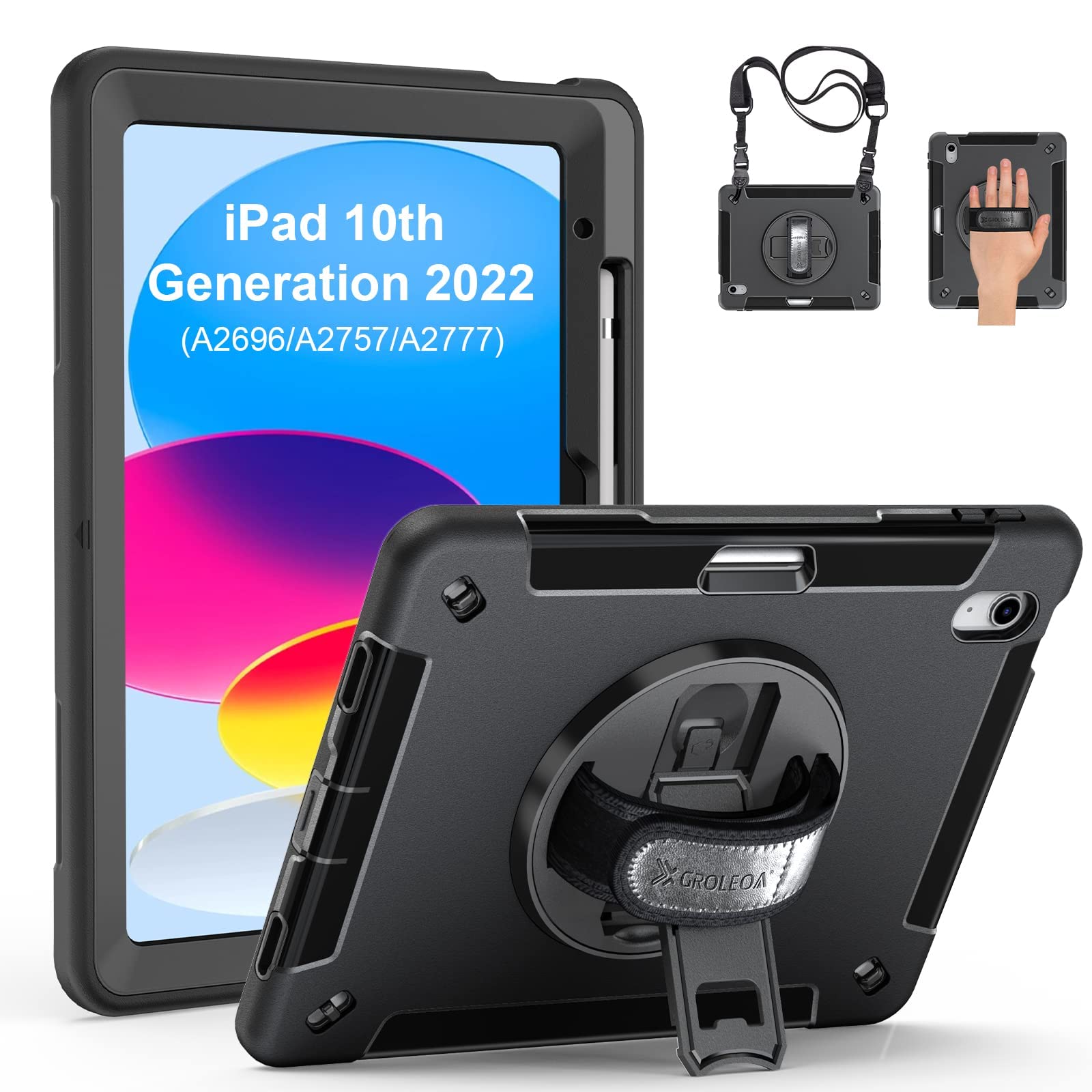 Amazon.co.jp: GROLEOA iPad 第10世代ケース 2022年: ミリタリー