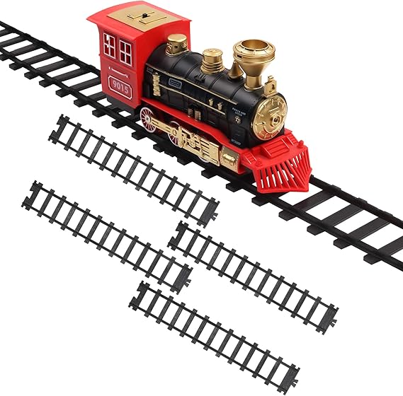 Hot Bee 4 Pcs Train Tracks Accessories Straight Train Track