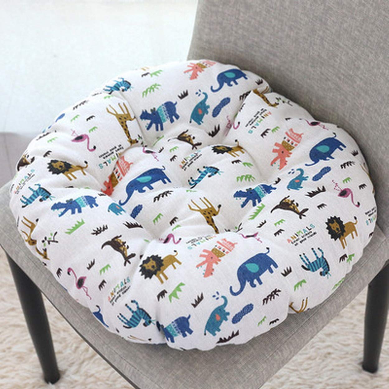 AOOPOO Set of 2 Indoor Outdoor Luxury Beautiful Garden, Dining Chair Foam Cushions Seat Pad - Round - Chair Cushion,40x40cm (Color 3) — image 1