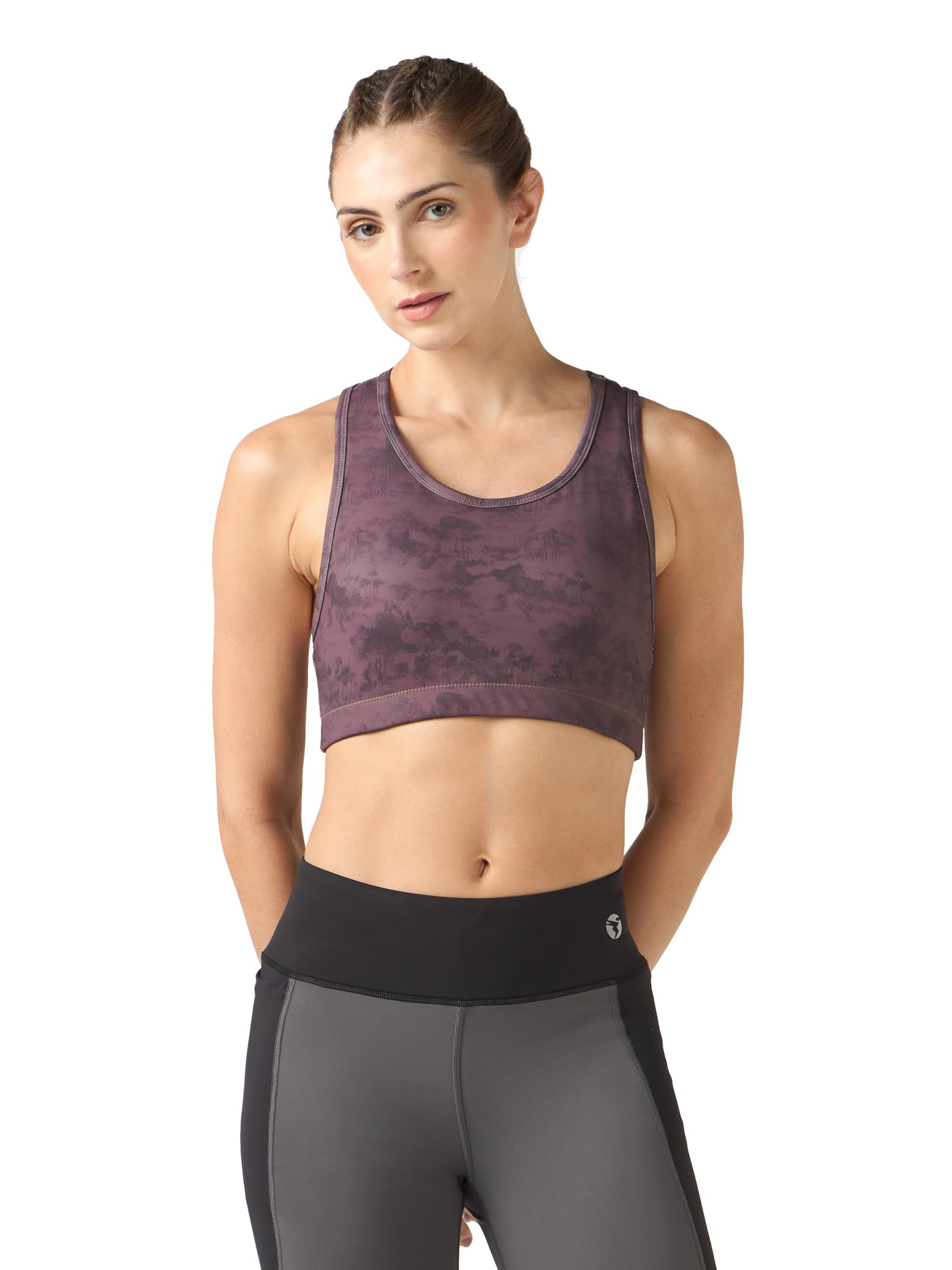 technosport Women's Printed Sports Bra for Active Wear, Gym Wear, Yoga & Sports-picture-26