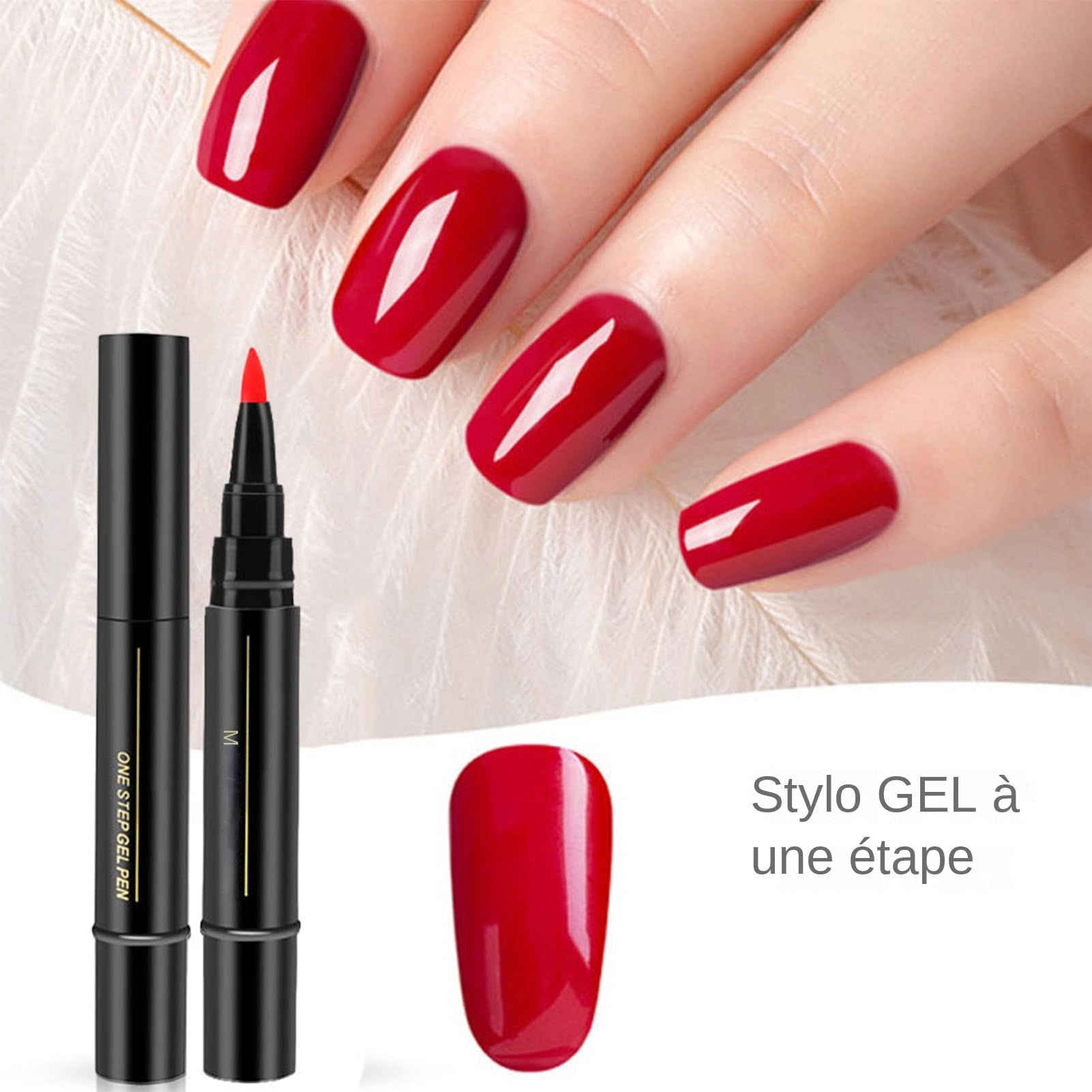 11 Pièces Stylo Vernis À Ongles, Stylo Gel Avec Pinceau Pour Ongles, Accessoires Crayon Venis À Ongle, Séchage Rapide Sans Lampe UV, Pour Femmes Et Filles