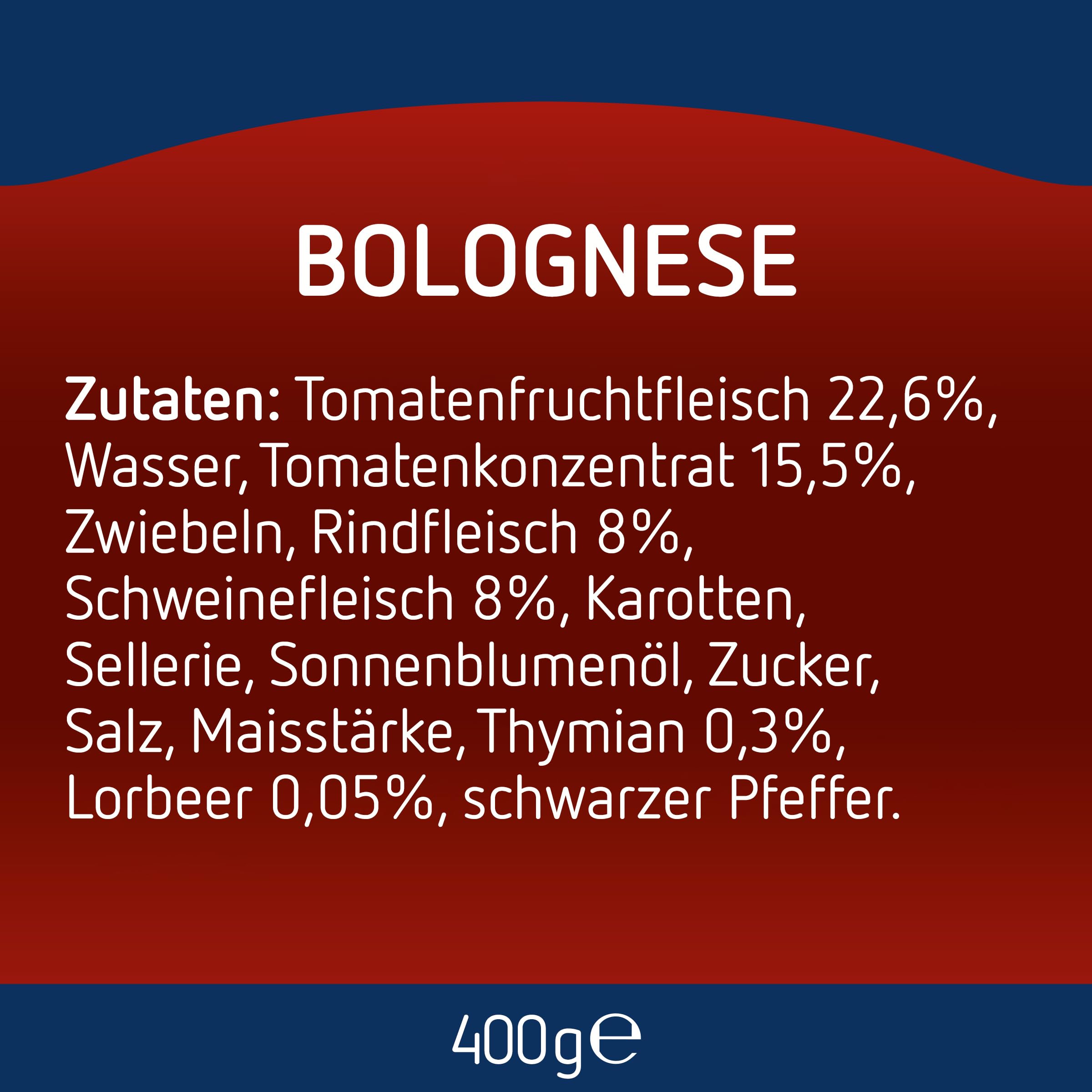 Barilla Sauce Bolognese 400g (carton de 6)