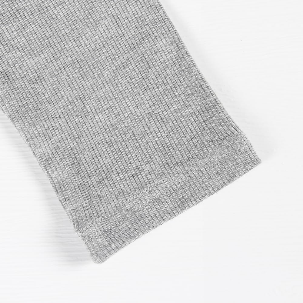 Artfish Women Crew Neck Ribbed Knit Long Sleeve T-Shirt Form Fitting Casual Basic Tops - Image 4