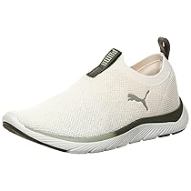 PUMA Softride Remi Slip-on Knit Wn’s, Scarpe per Jogging su Strada Donna, Bianco Caldo Scuro Loden Lux Army, 40.5 EU