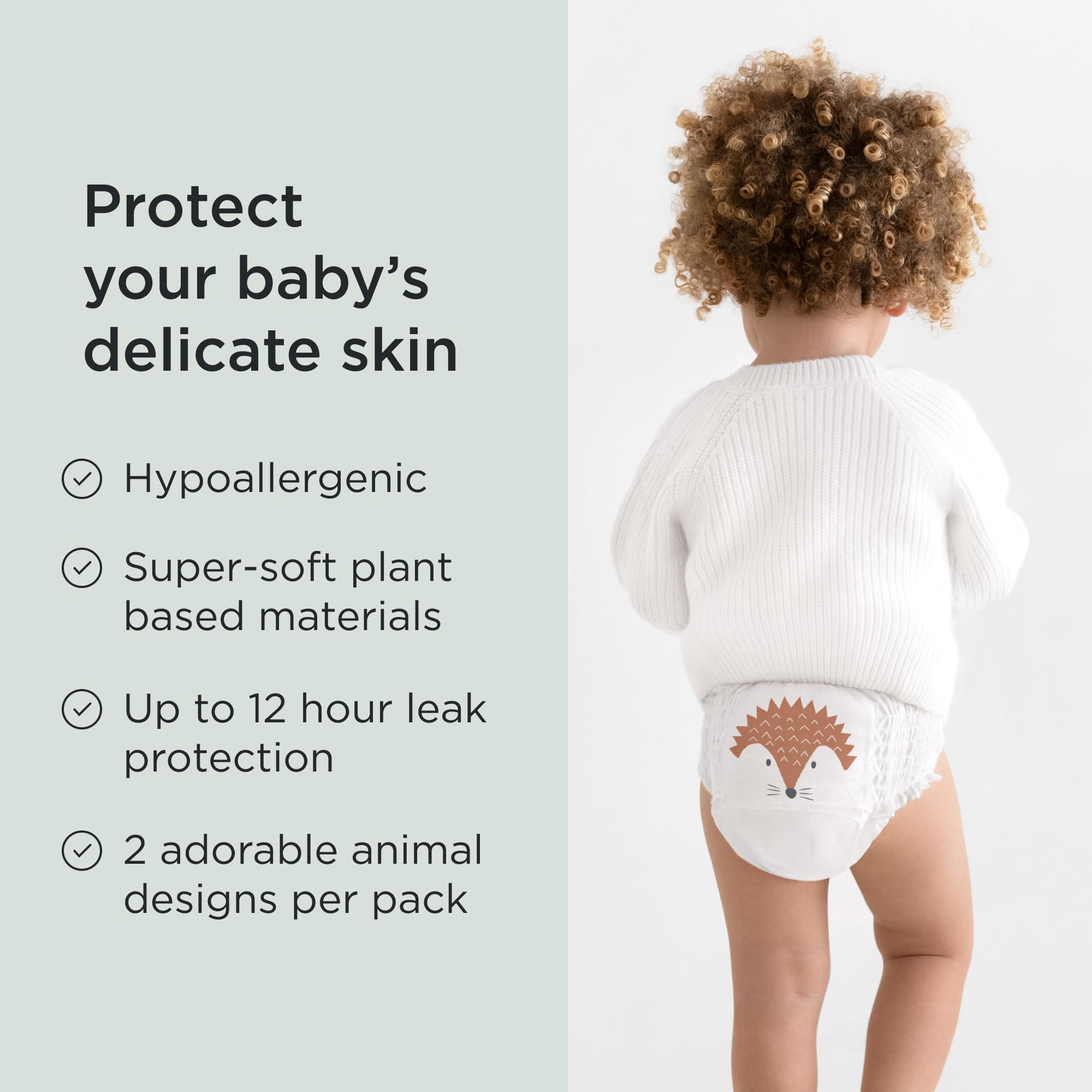Kit & Kin Pantalones de pañales ecológicos, talla 6, talla XL, para entrenamiento para ir al baño, hipoalergénicos y sostenibles, veganos y sin cloro, protección superior contra fugas