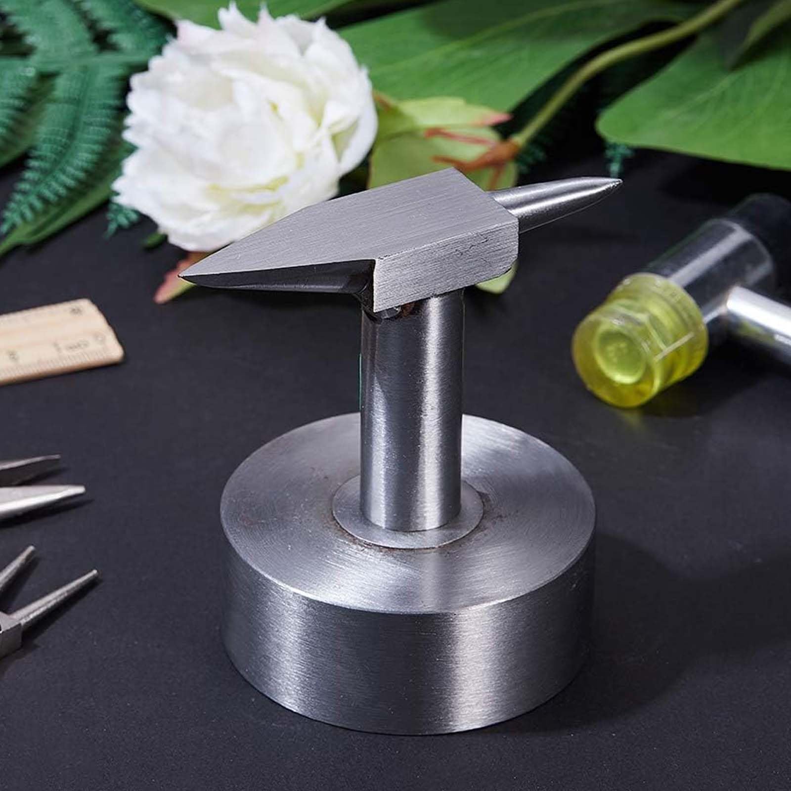 Professionelle Schmuckherstellung Werkzeuge Schmuck Verarbeitung Bank Mini Double Horn Amboss Kleine Geschmiedete Stahl Amboss Hammering Tools