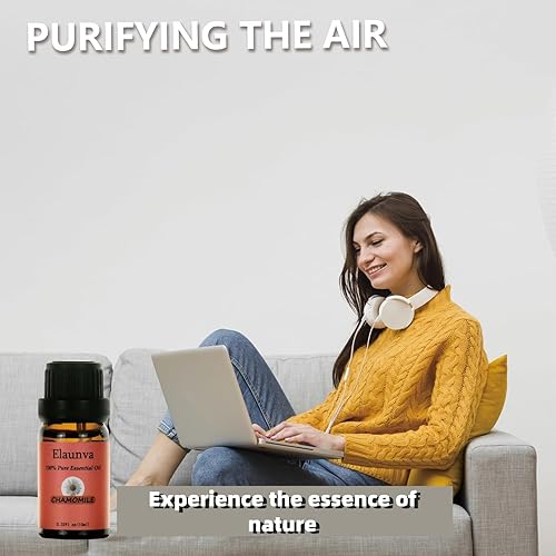 Miniatura 4 de Juego de aceites esenciales, 100% puro natural, 6 aromas (clavomanzanillarosajazmíngeranioylang ylang), para aromaterapia y fragancia del hogar,