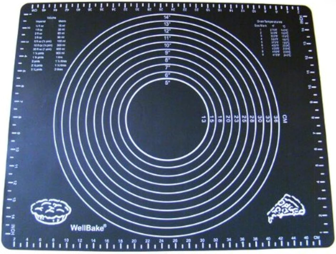 Pastry Mat Silicone - Superior Quality - Non Stick Rolling without Flour!