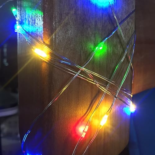 Miniatura 2 de Paquete de 2 tiras de luces LED para interiores con temporizador, mini luces LED para centros de mesa de boda, decoración de iluminación de fiesta