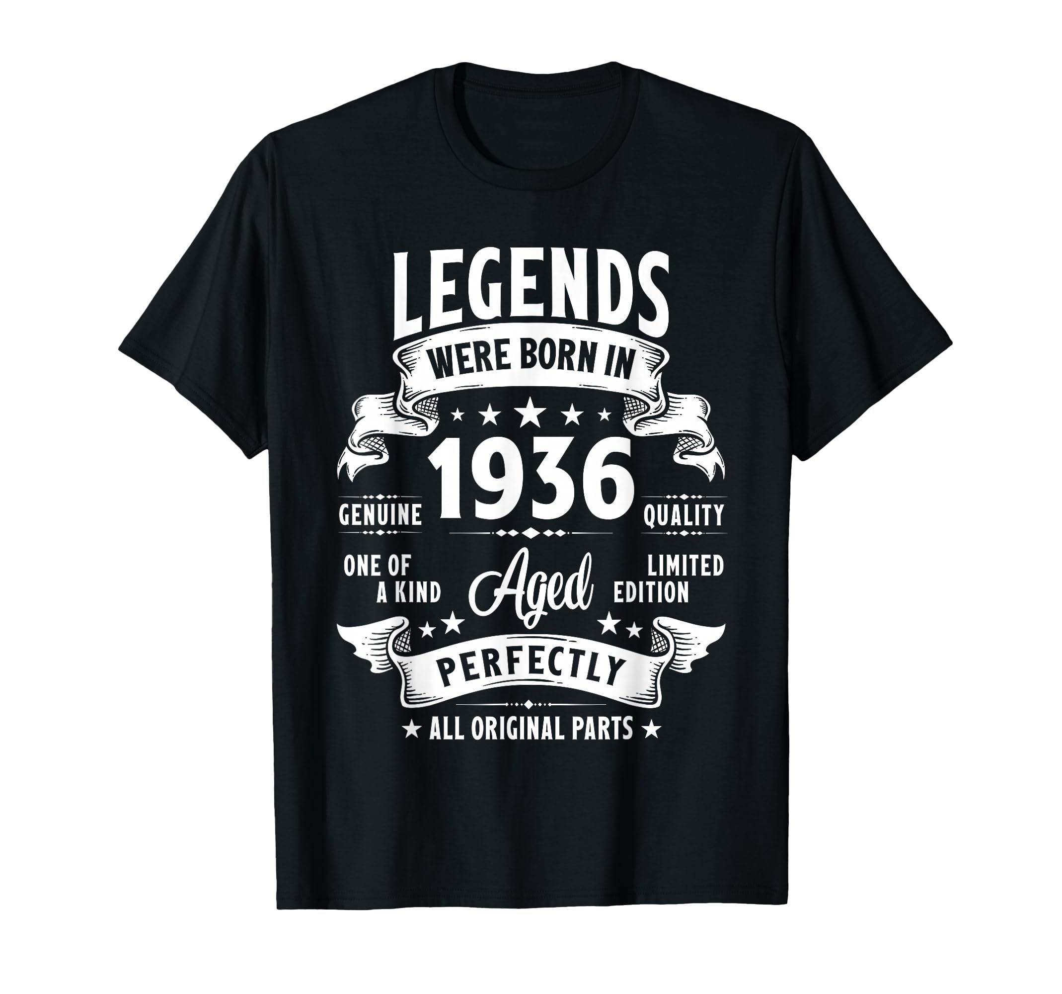 Vintage 1936 89 Year Old Gifts For Men Women 89th Birthday T-Shirt