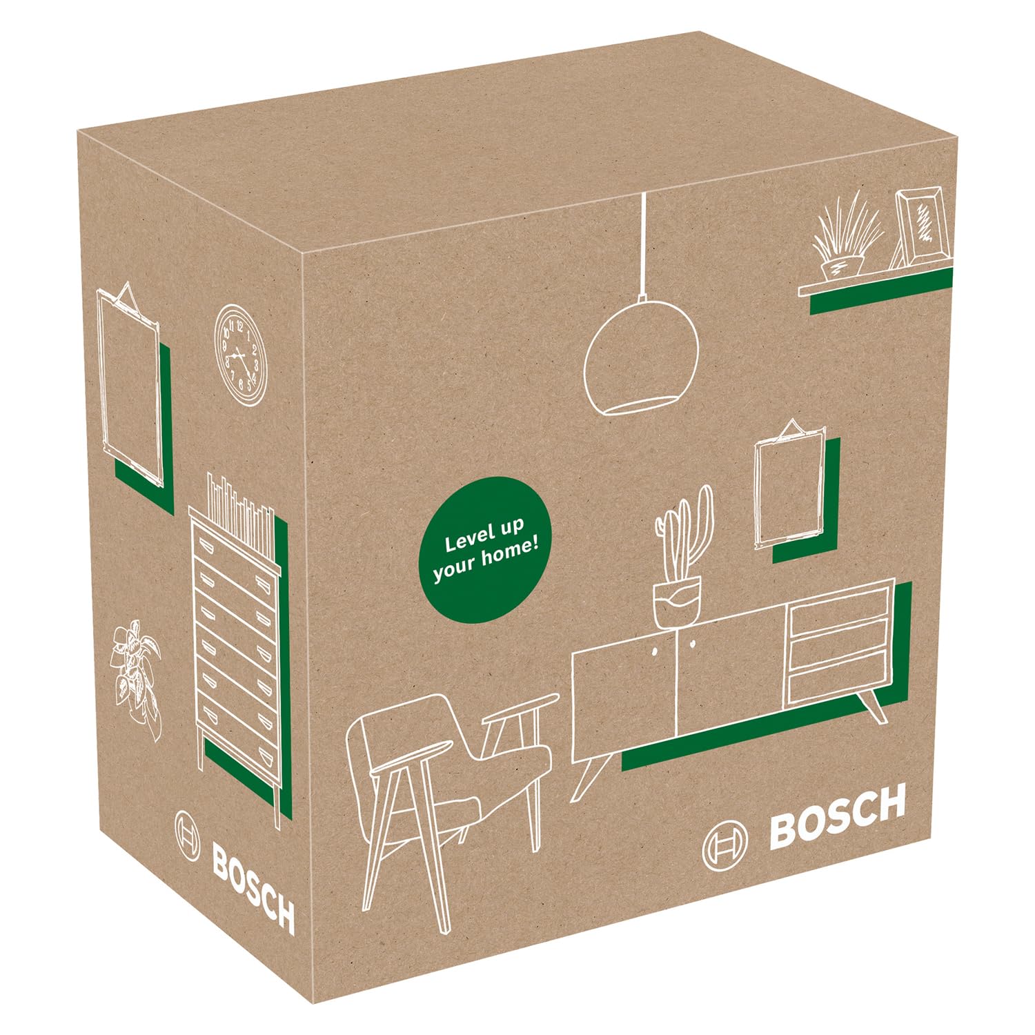Bosch Home and Garden laser lignes Quigo avec pince universelle MM 2 (alignement facile et précis avec positionnement flexible de l’outil grâce à la pince, livré dans un carton)