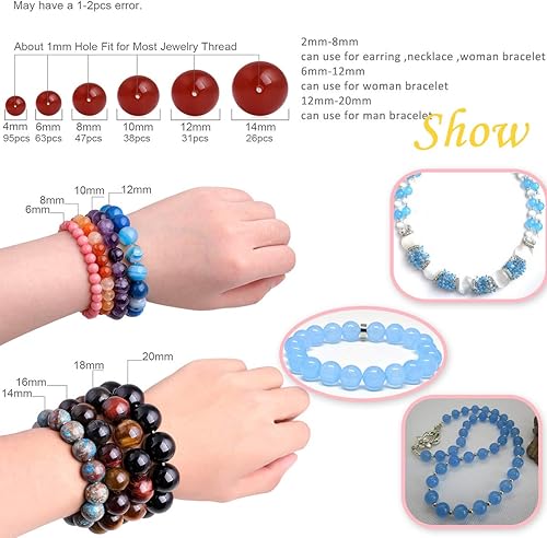 Miniatura 51 de GEM-Inside Red Orange Carnelian Gemstone Loose Beads Natural Energy Power Beads for Jewelry Making Round Faceted 8mm 15