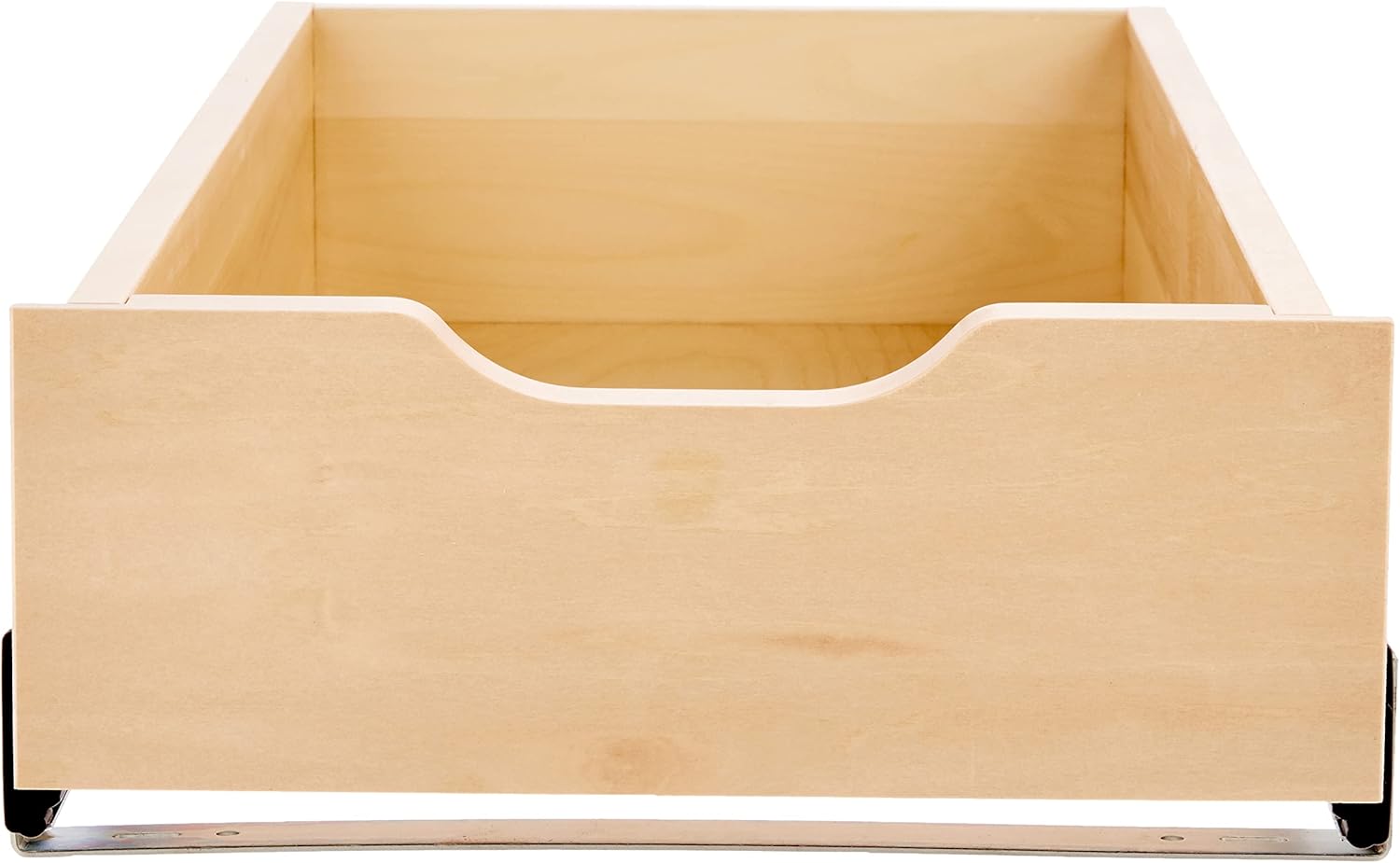 Knape & Vogt RS-WMUB-11-WD 5 in. H x 12 in. W 22 in. D Soft-Close Wood Drawer Box Pull Out Cabinet Organizer