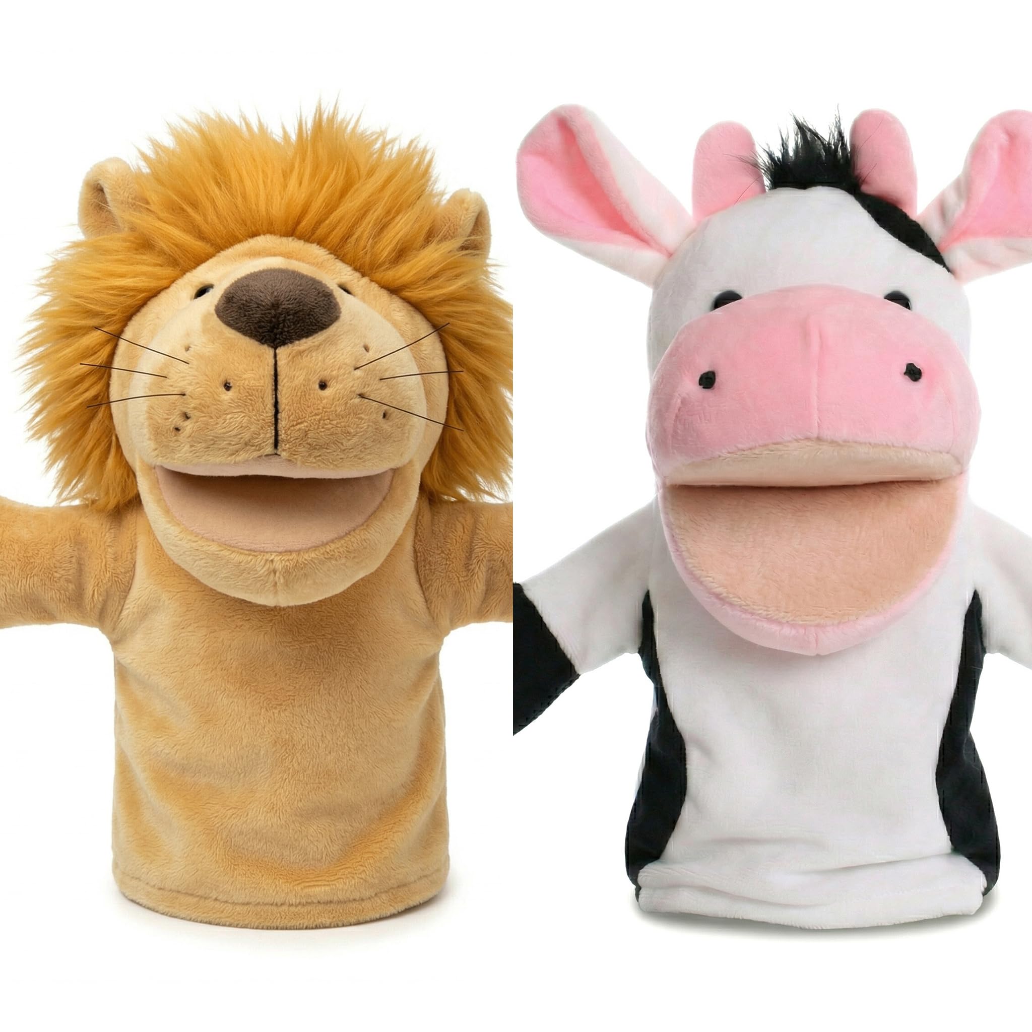 Marionetas de mano para niños pequeños con lobos, tigres, leones, monos y bocas abiertas móviles, ideales para contar historias, enseñar y regalar — view 15
