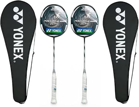2X Yonex Astrox 88 Play Silver/Black Pre-Strung Badminton Racquet