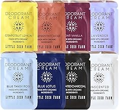 Little Seed Farm - Deodorant Cream Samples, 8 Pack - All Scents