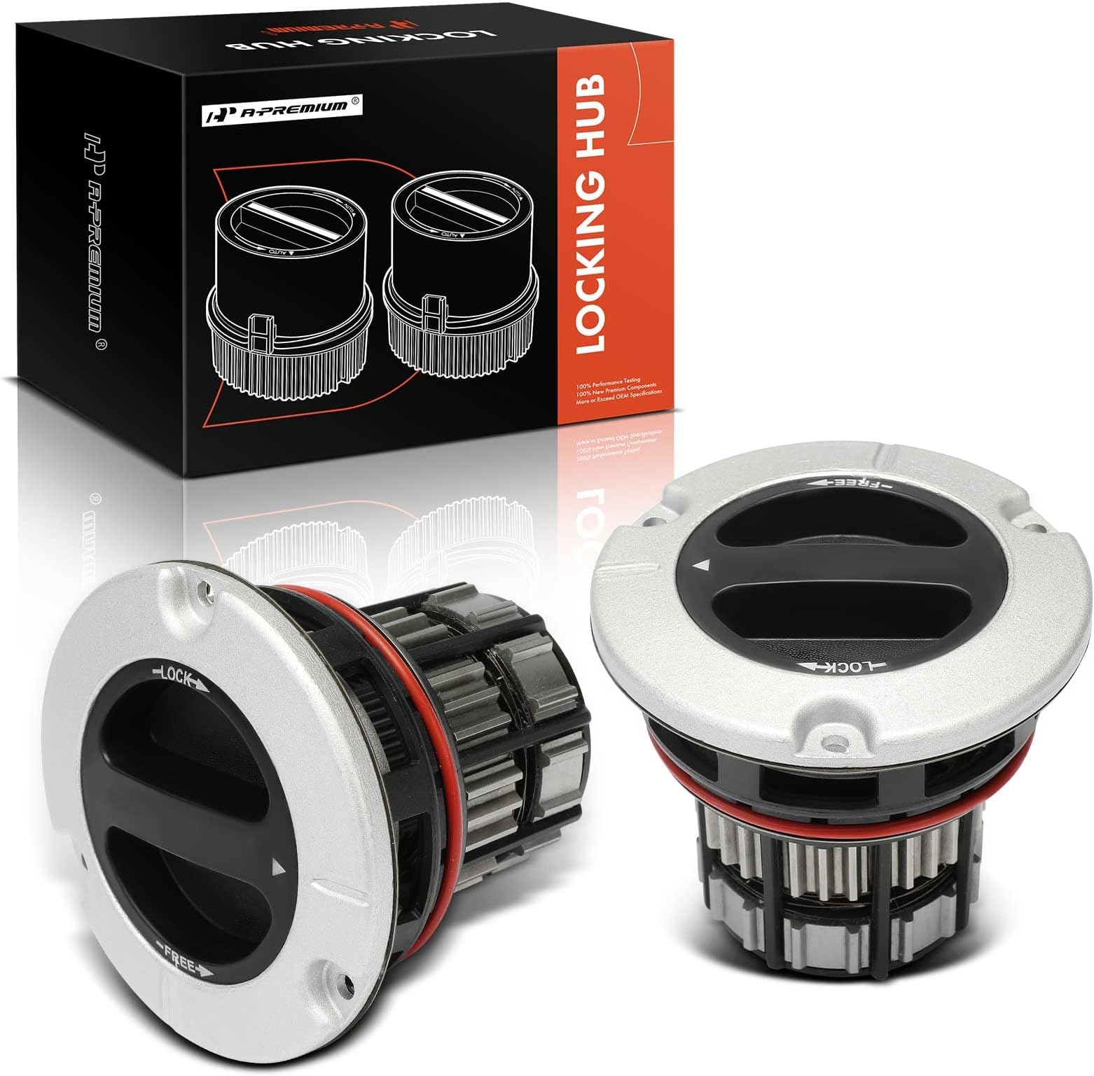 A-Premium 4WD Manual Locking Hub 4x4 Front Wheel Hub Axle Actuator Assembly Fit for Ford F-250 F-350 F-450 F-550 Super Duty 2005-2020, Replaces BC3Z3B396B BC3Z-3B396-B