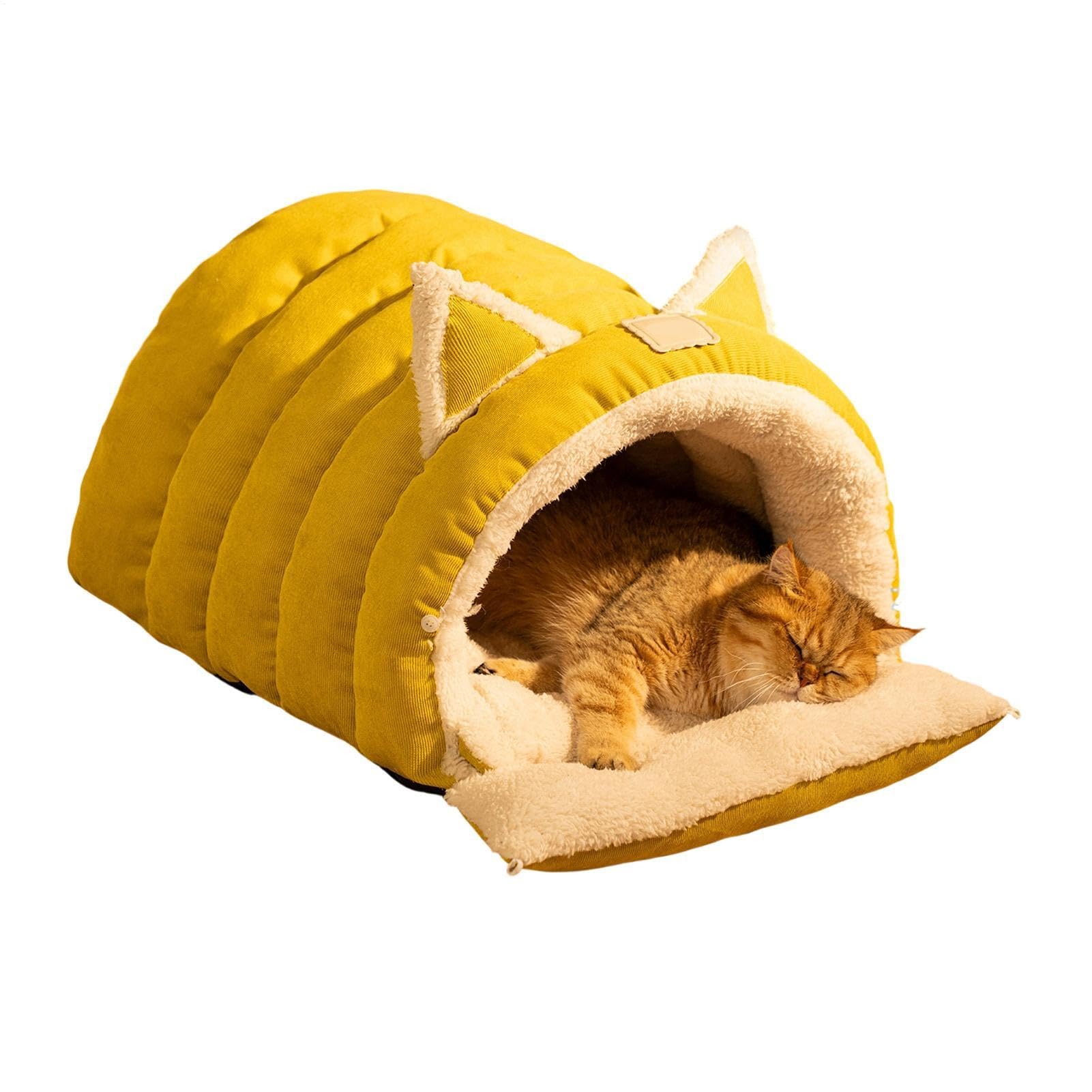 Cat1 Höhle, abnehmbar, waschbar, warm, niedlich, halbgeschlossenes Zelt1