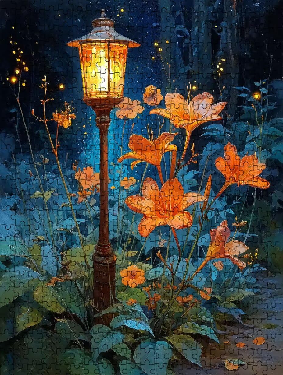 Puzzle pour Adults 3000, Le Jardin des Lampadaires, Bois de YHPGL4-539