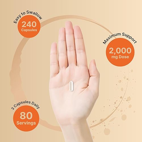 Miniatura 4 de NatureBell Vitamina C liposomal de 2,000 mg por porción, 240 cápsulas  Vitaminas solubles en grasa de alta absorción  Apoyo inmunológico  Refuerzo