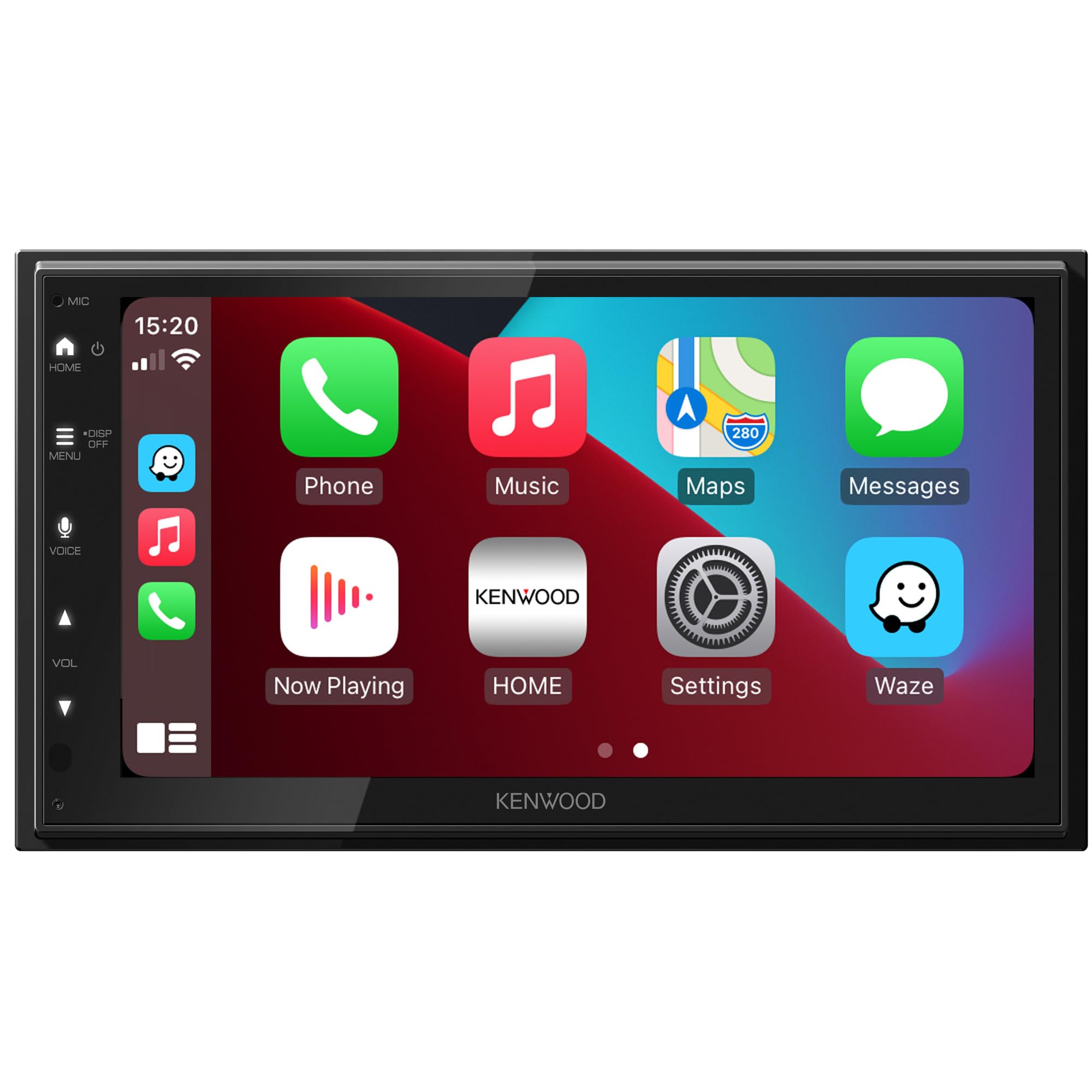 KENWOOD Kenwood DMX6523DABS - 17.3 cm WSVGA Moniceiver with DAB+/FM, Wireless CarPlay & Android Car, Apple & Android Wireless Mirroring,