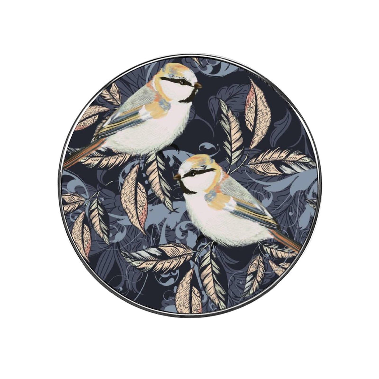 Bird And Leaves Alloy Fridge Magnet For Office Cabinet Refrigerator Whiteboard Photo