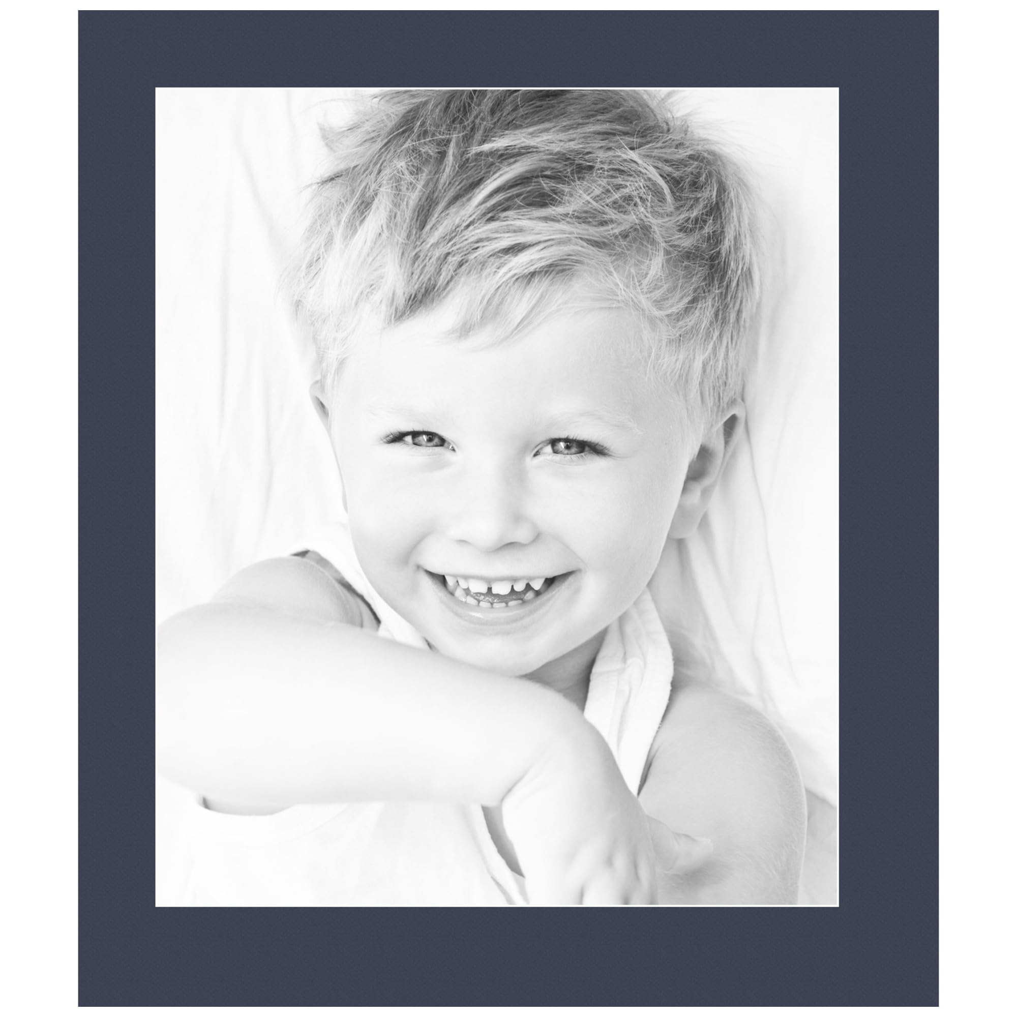 15x18 Midnight Blue/Blue Jay Custom Mat for Picture Frame with 11x14 Opening Size (Mat Only, Frame NOT Included) - 1 Pack