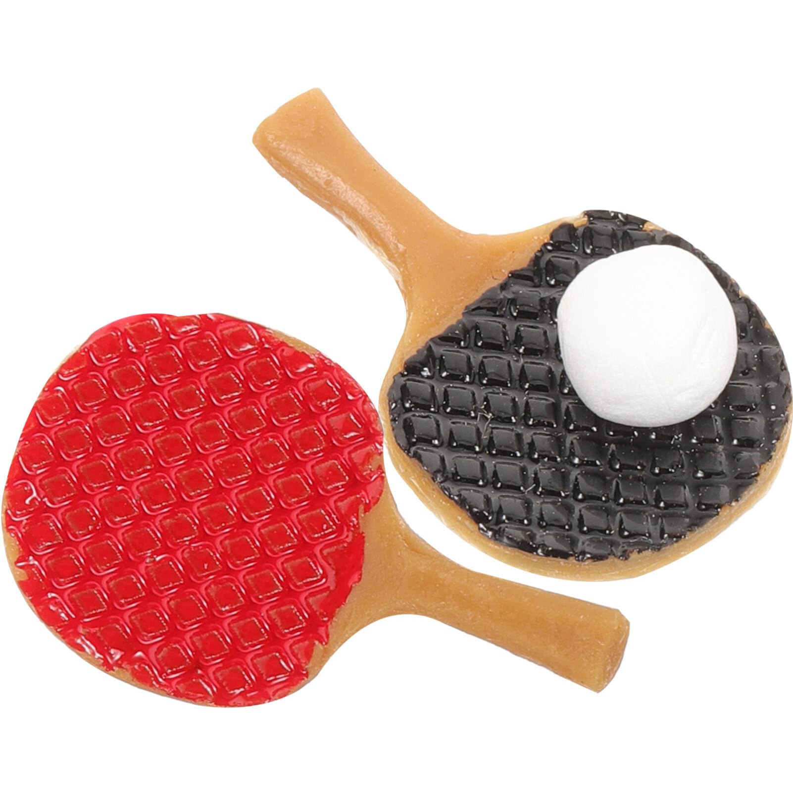 BESPORTBLE 3-piece Mini Pong Table Set Perfect for Boys and Girls Dollhouses Stylish Durable Resin
