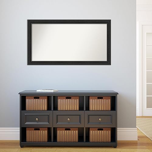 Miniatura 5 de Amanti Art Espejo personalizado, espejo de baño estrecho negro naufragio, espejo de pared o espejo de tocador de baño sobre el fregadero (24 x 44