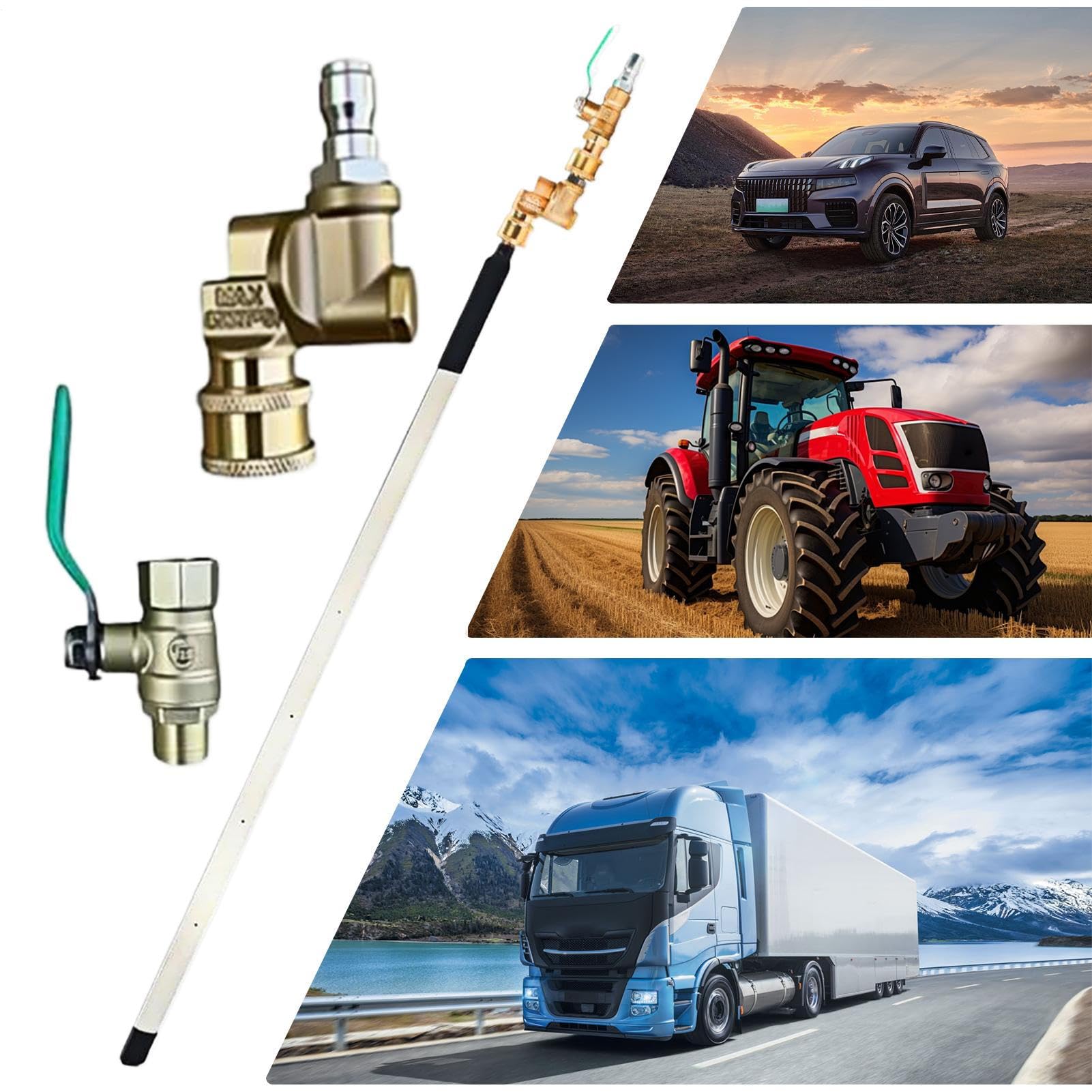 Varilla De Limpieza Para Radiadores Portátil, Lanza para Hidrolimpiadora 60 cm 4500 PSI, Accesorios para Hidrolimpiadora de Vehículos Barcos Caravanas Camiones Quads