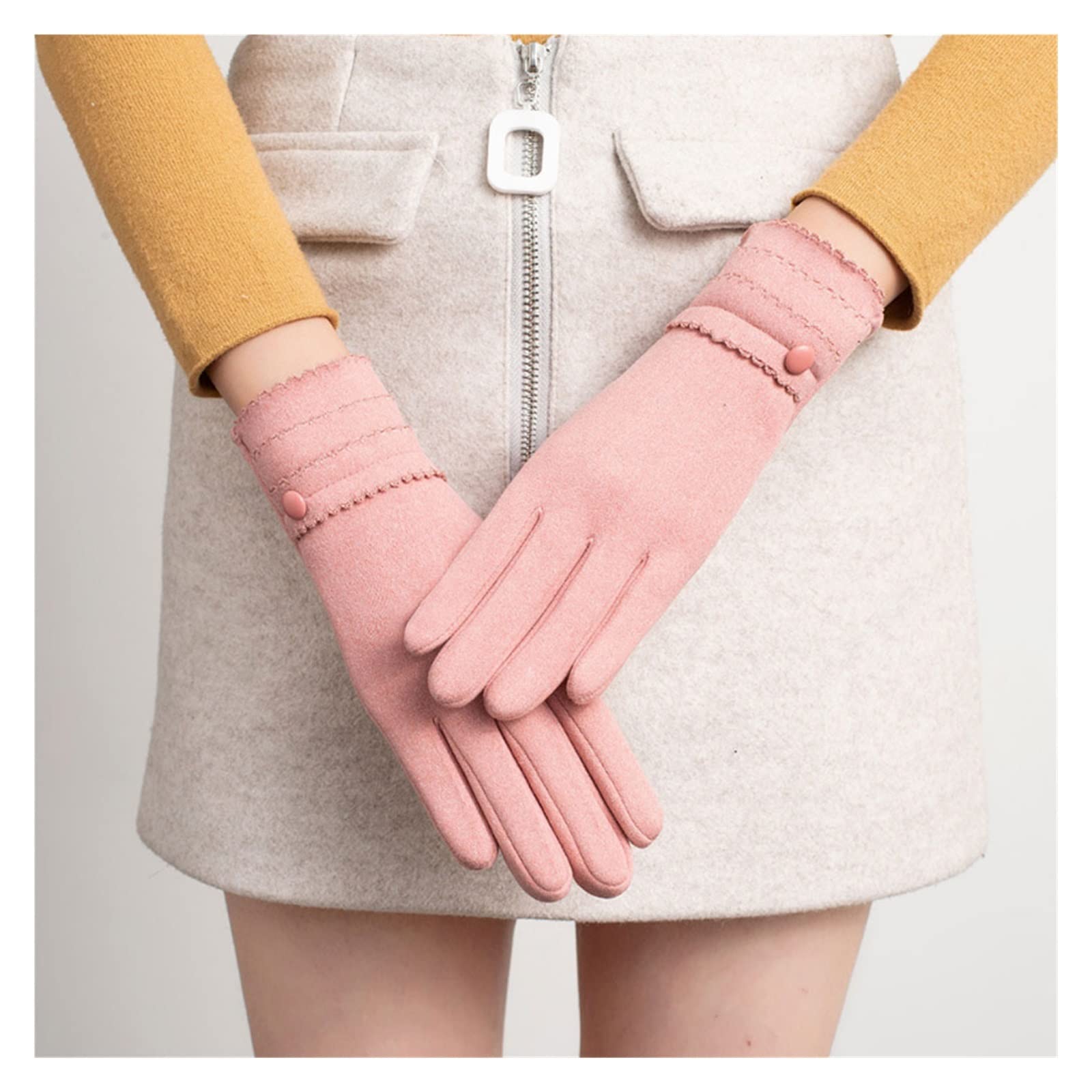 Guantes cálidos de Invierno Impermeables Antideslizantes térmicos Ciclismo Pantalla táctil Dedo Completo Bicicleta Correr esquí al Aire Libre
