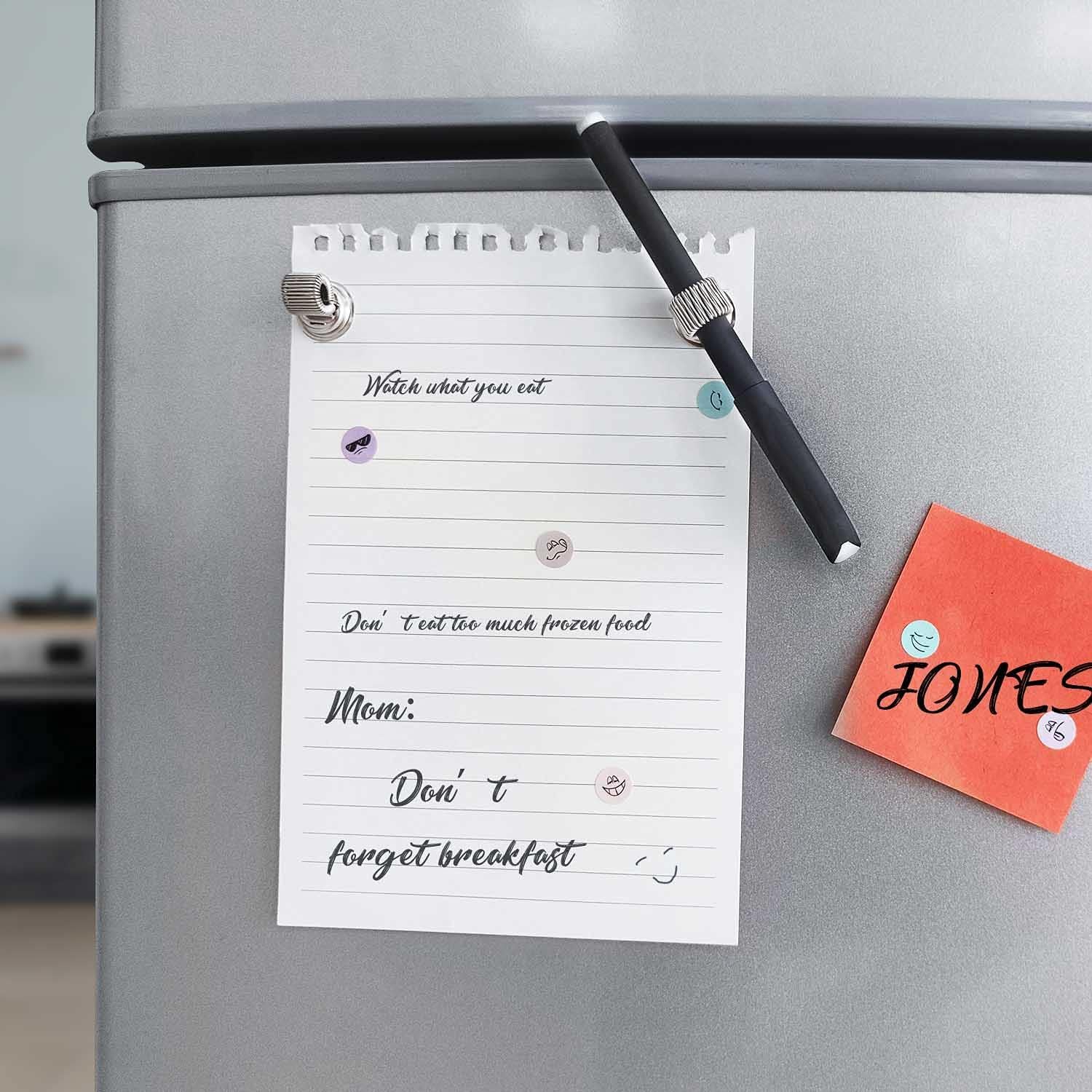 Yeipis Steel Pen Holder Clips Self Adhesive Magnetic Pencil Organizer with Adjustable Spring Loop for Erase Board Whiteboard Bulletin Board Refrigerator Map Office Home Fit Any Size (4pcs) 4