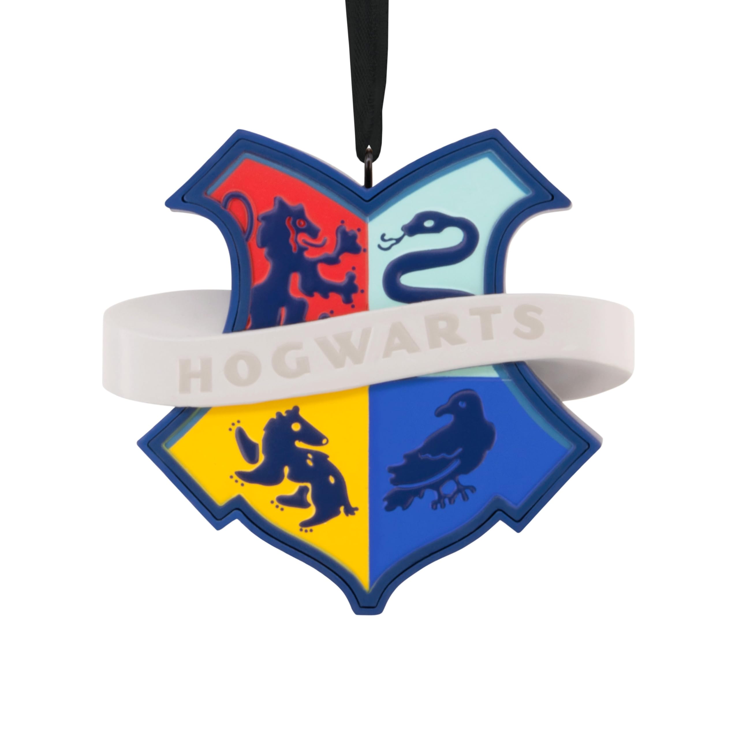 Hallmark Hogwarts House Crest Ornament, Harry Potter Tree Decoration, Plastic, Hanging Ornament, Gifts for Christmas, Gryffindor, Slytherin, Ravenclaw, Hufflepuff