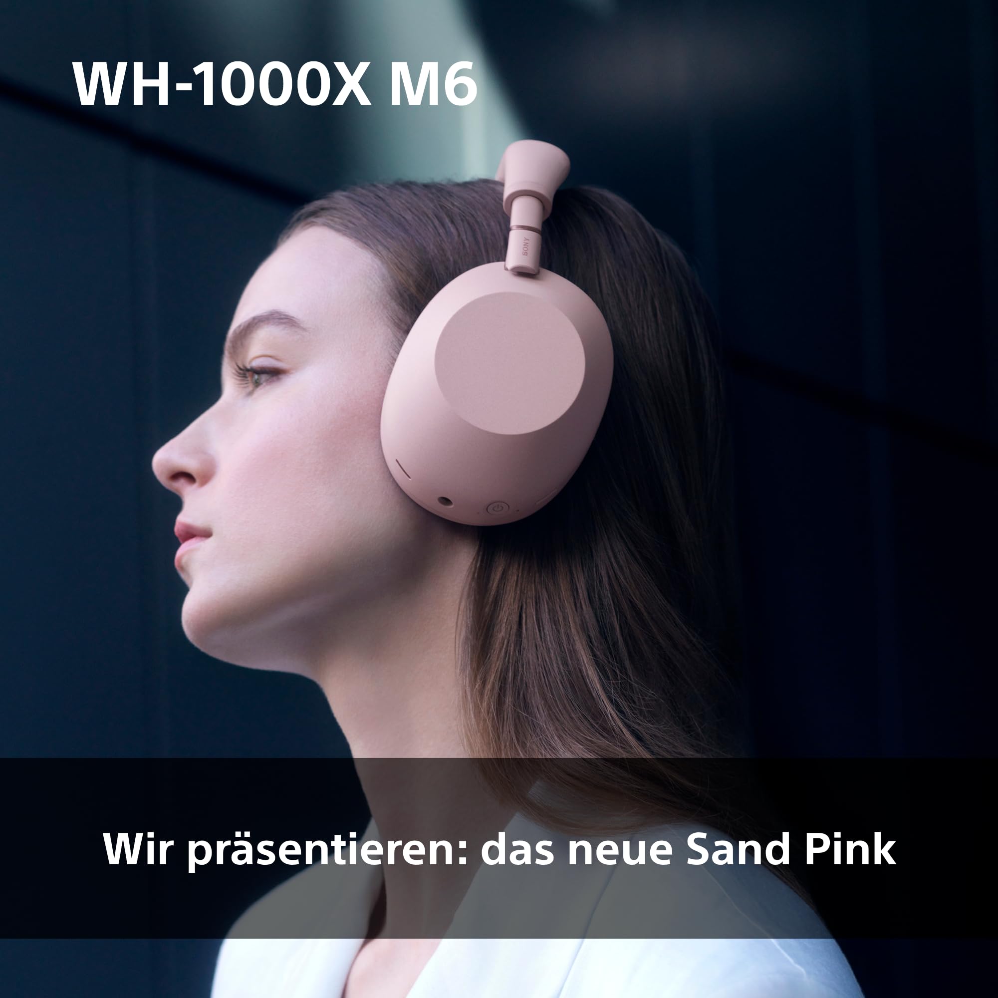 Sony WH-1000XM6 kabellose Noise Cancelling-Kopfhörer, Signature Hi-Res Sound, Bluetooth-Kopfhörer, Komfort, faltbares Design, magnetische Tragetasche, 30 Std.-Akku NC An, iOS & Android - Silber - 4