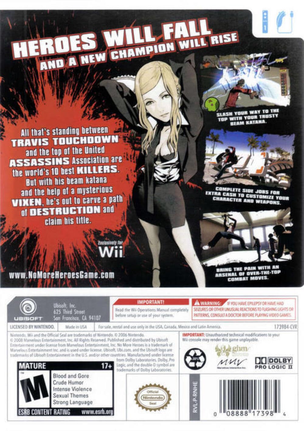 NO MORE HEROES（ノーモア★ヒーローズ） Wii Amazon | NO MORE HEROES (ノー・モア・ヒーローズ) (特典無し