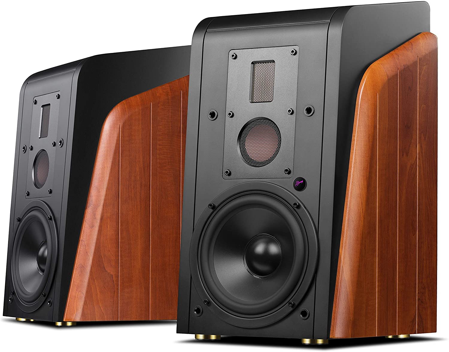 HiVi-Swans M300MKII Active 3 Way Bookshelf Speaker, Powered Living Room Speaker, Hi-Res Sound, Wirel