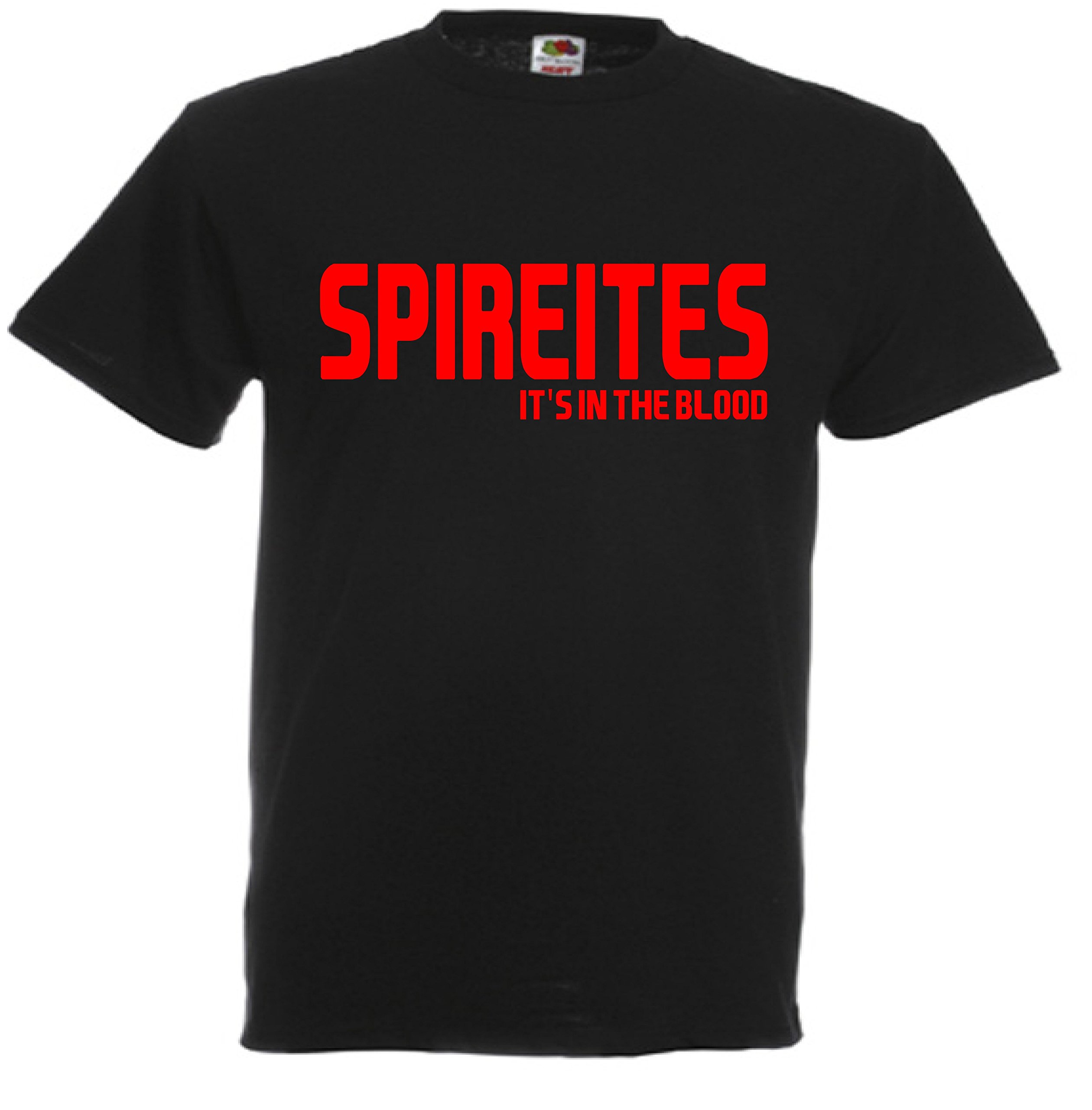 Spireites It's in the Blood Chesterfield Football Gift T-Shirt idea FC Present top J105 (Adult XXL)