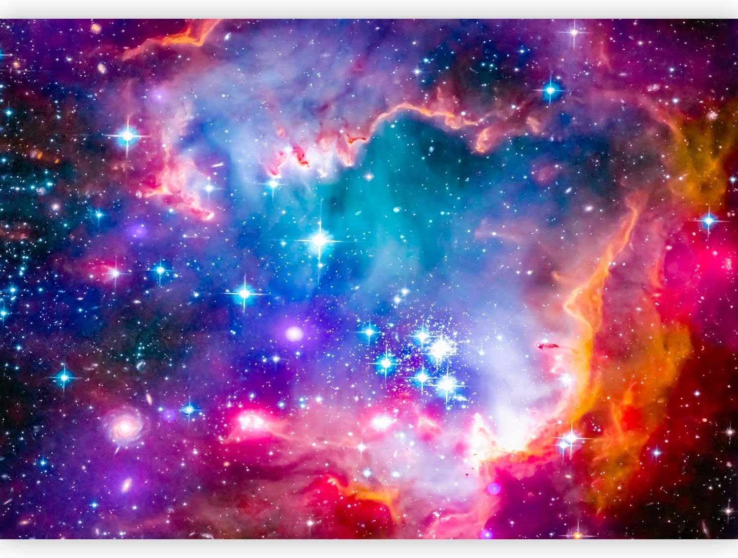 artgeist Wall Mural Abstract 173x124 in - Peel and Stick Self-Adhesive Wallpaper Removable Large Sticker Foil Wall Decor Print Picture Image Design Abstract Cosmos Sky Star i-G-10010-a-a
