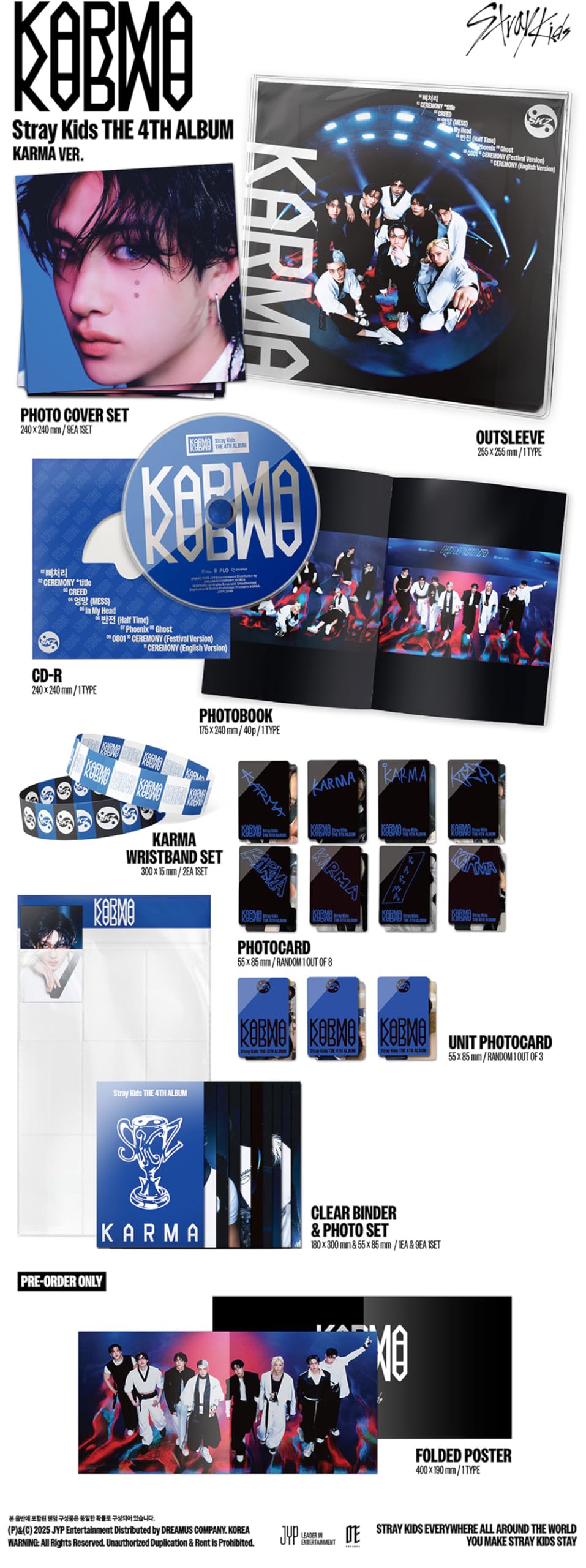 [PREORDER-BENEFITS] STRAYKIDS SKZ - 4TH ALBUM KARMA, [LIMITED KARMA VERSION]