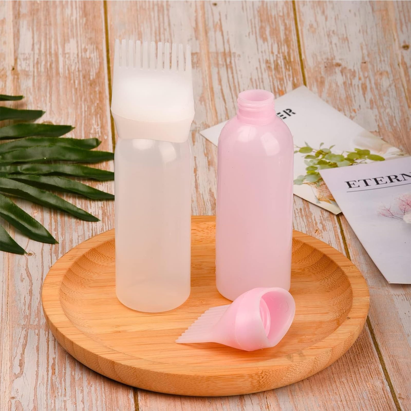 Addein 1 Pieces Hair Oil Applicator Bottle, Root Comb Applicator Bottle, Squeeze Hair Color Oiling Bottles for Hair Coloring - Image 4