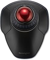 Vista 1 de Kensington Orbit Trackball inalámbrico con anillo de desplazamiento - Negro-Rojo (K70990WW)