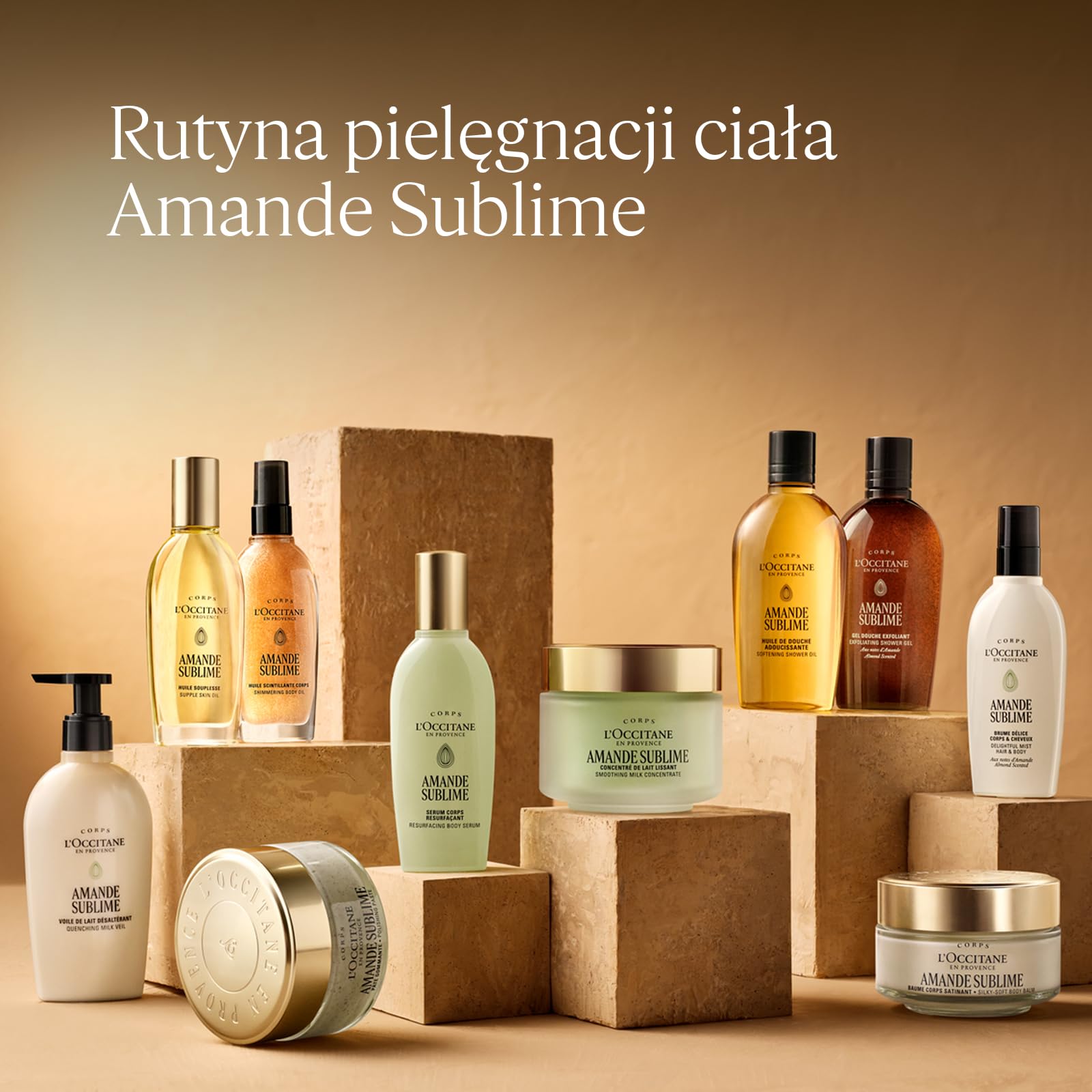 L'OCCITANE - Odświeżająca pieluszka do ciała Almond (Amande) - 240 ml