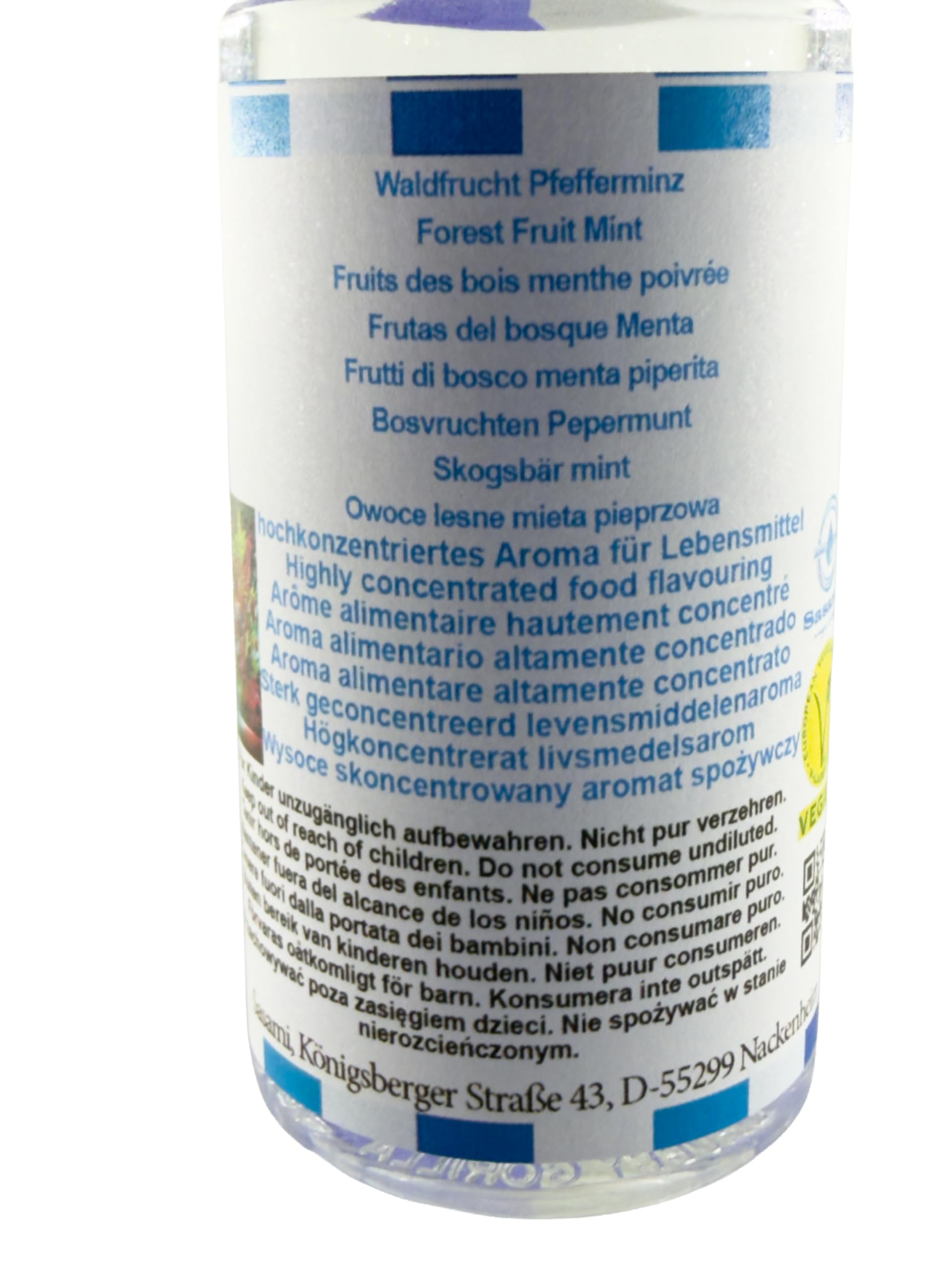 Frutti di bosco menta piperita aroma concentrato - vegano - Sasami - 100ml