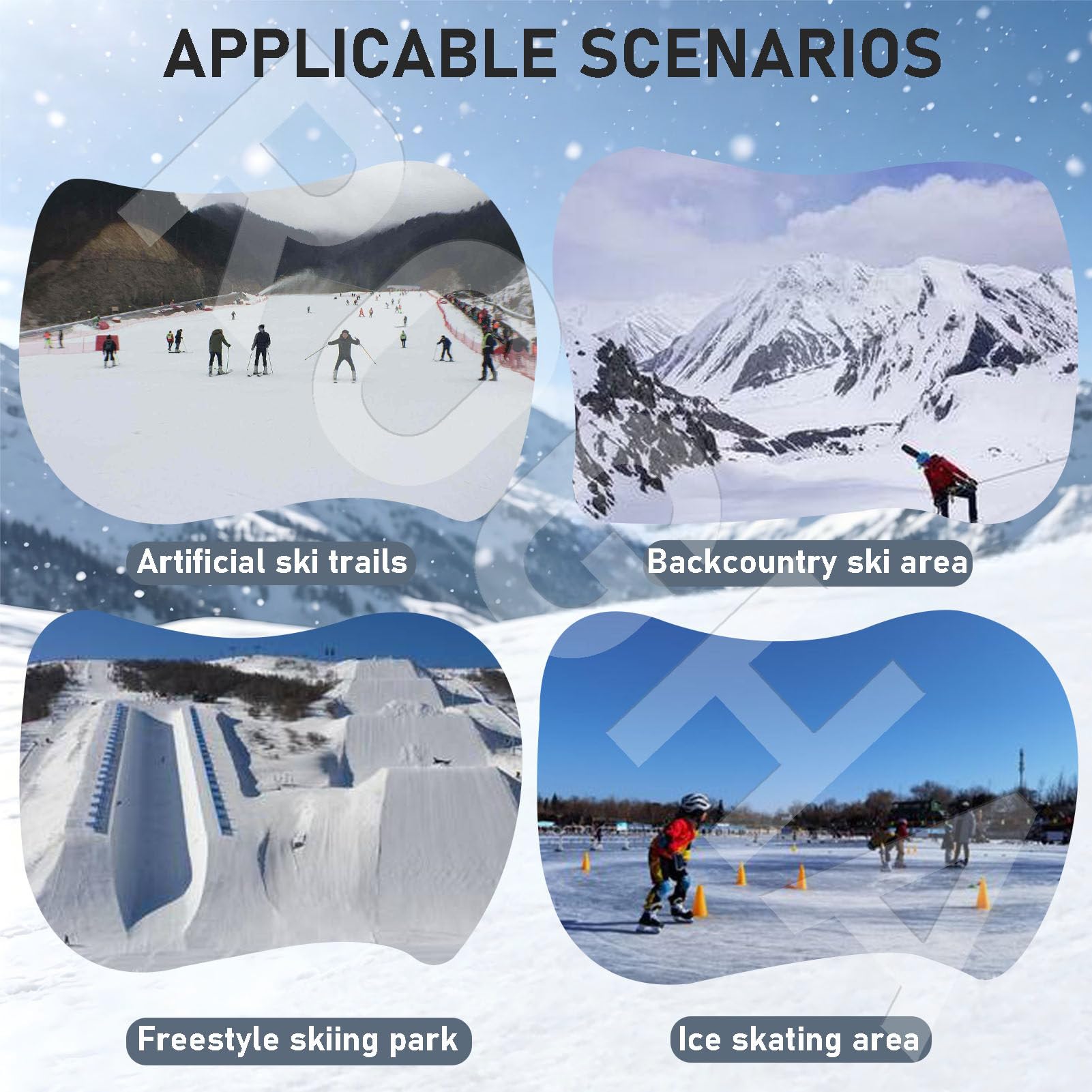 Monopattino da Neve per Adulti Black