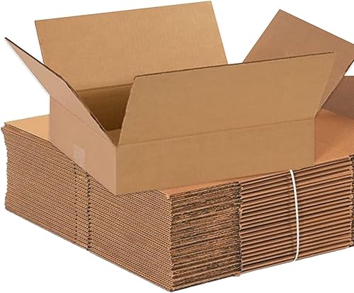 AVIDITI Cajas de envío planas de 14 pulgadas de largo x 11 pulgadas de ancho x 3 pulgadas de alto, paquete de 25 unidades Caja de cartón corrugado