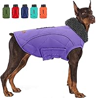 Vista 12 de EMUST Abrigos de invierno para perro, ropa de forro polar para mascotas para clima frío, estilo británico, chaqueta cálida a prueba de viento