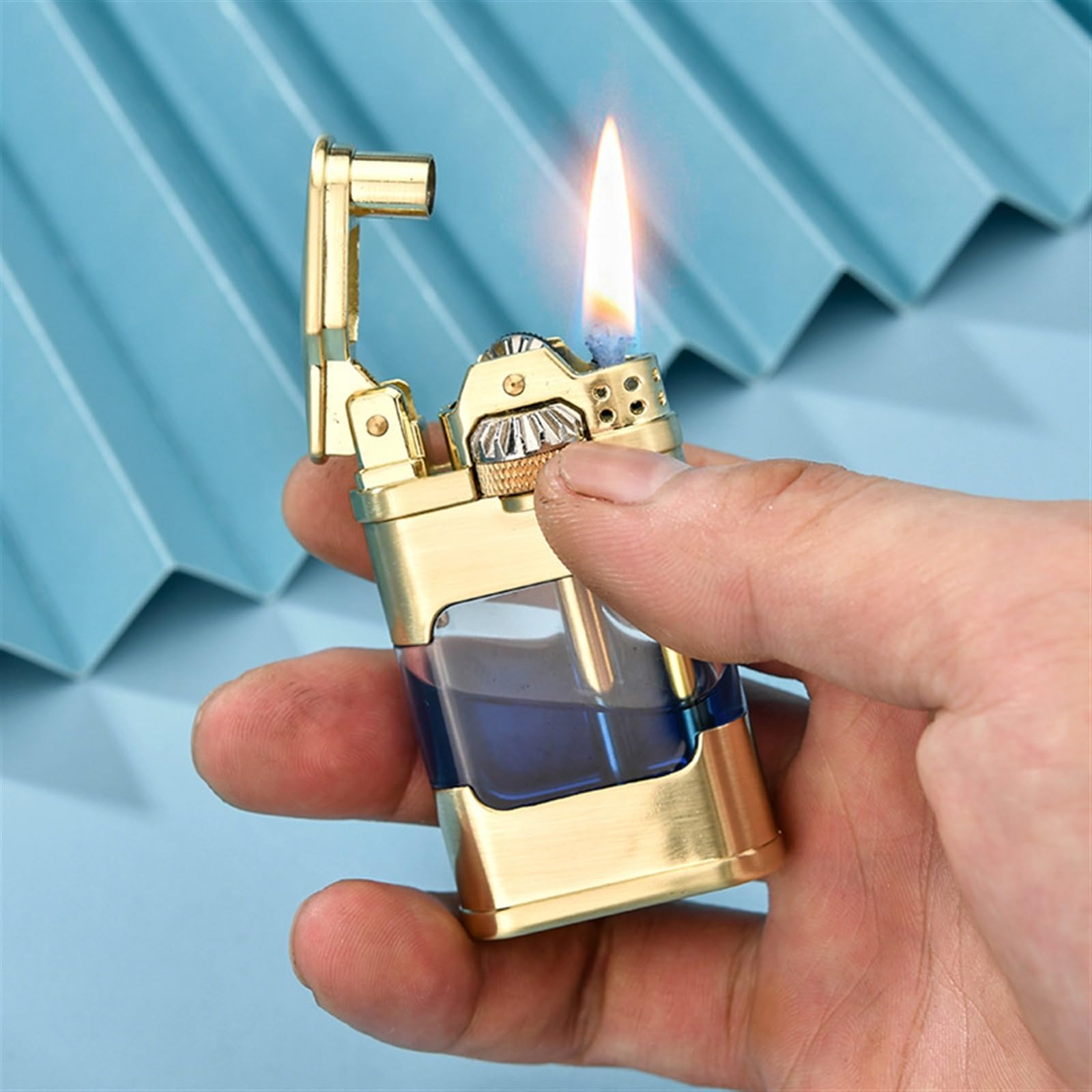 Amazon.co.jp: ヴィンテージ クリア オイルタンク 灯油ライター 