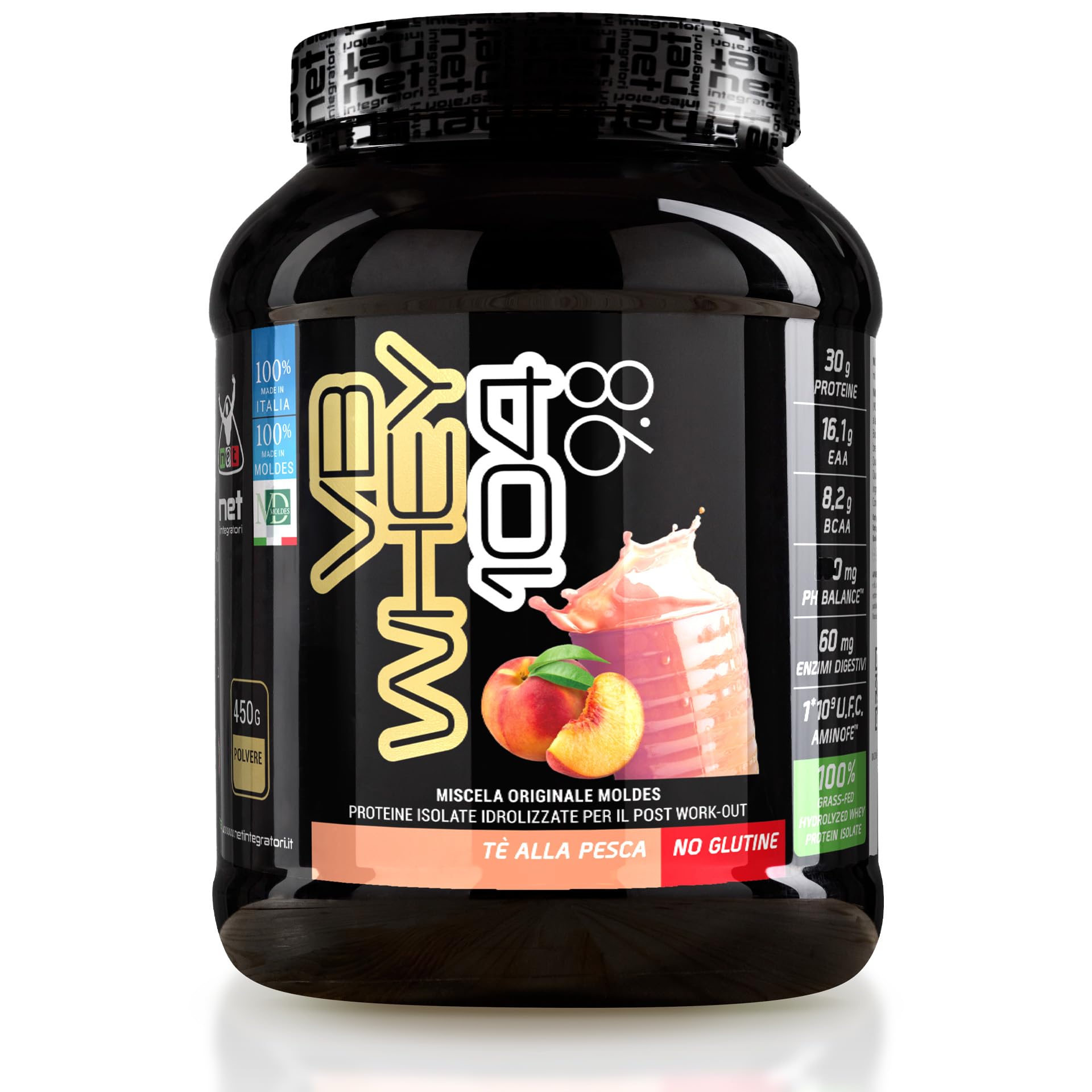 NET Integratori VB WHEY 104 9.8- Herbata brzoskwiniowa -450 g