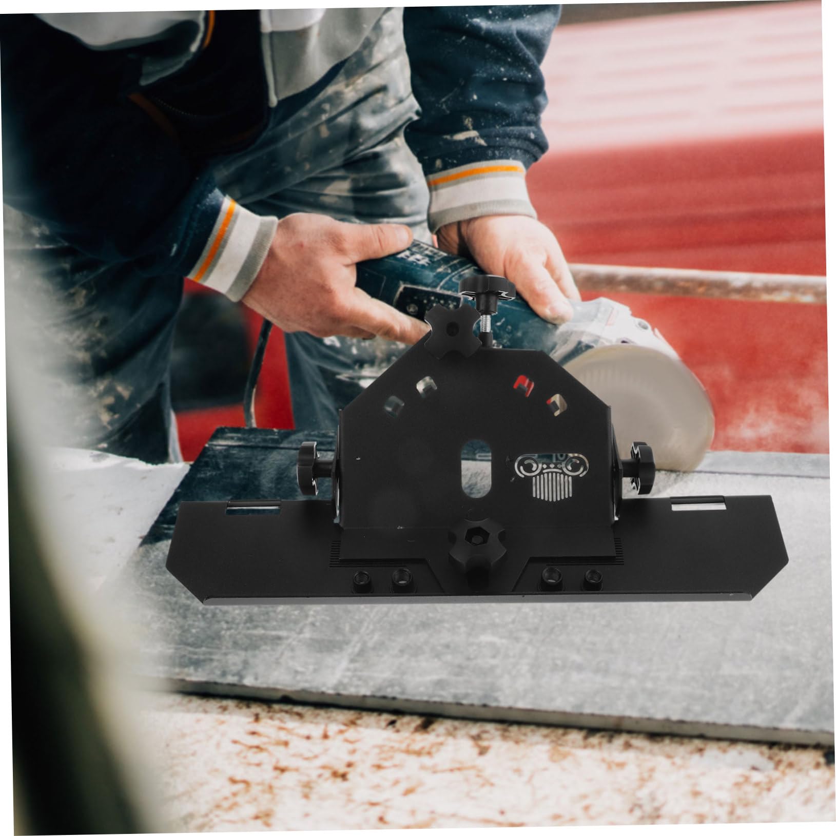 BEBEMOKO 45 Degree Tile Cutting Chamferer Tile Edge Deburring Tool for Angle Grinder